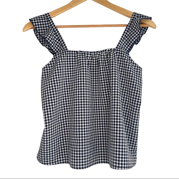 Monk & Lou XS Black and White Gingham Checked Tank Top - Picture 1 of 4